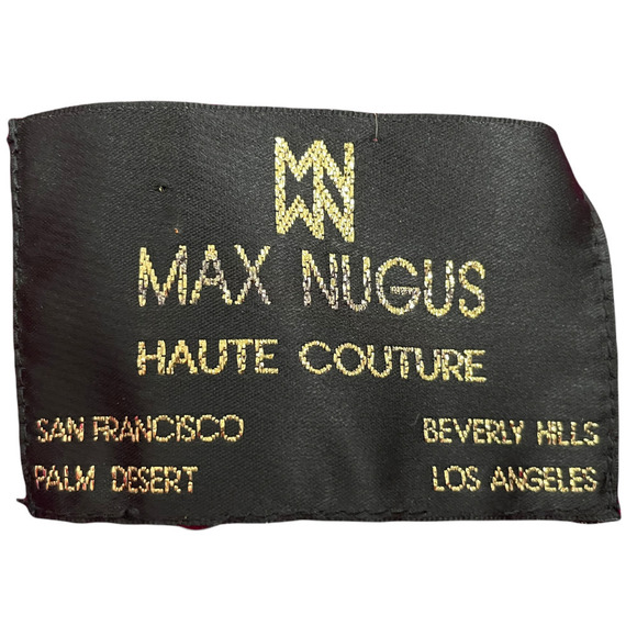 MAX NUGUS FUSCIA HALTER SILK MAXI DRESS - Picture 5 of 5